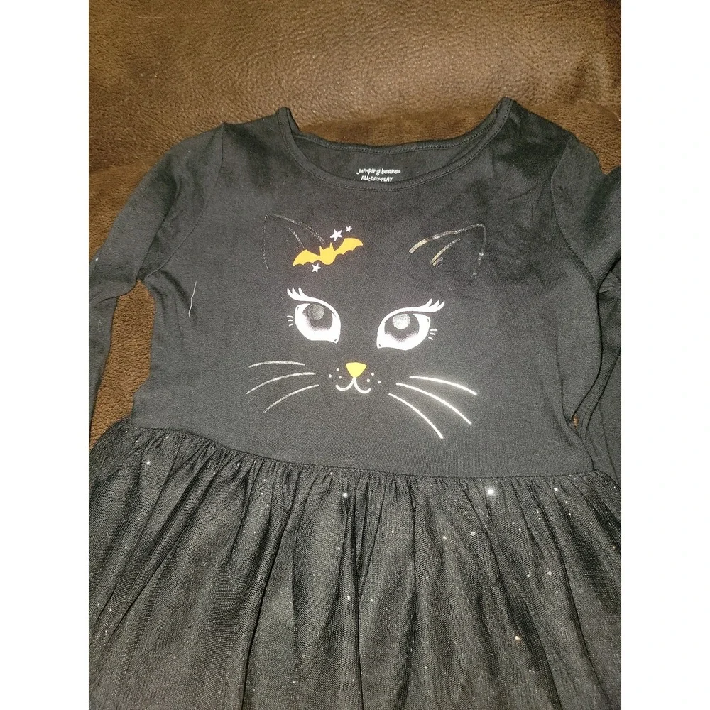 Disney jumping beans all day play dress fall Halloween cat size 5